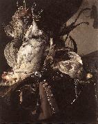 Willem van Still-Life of Dead Birds and Hunting Weapons oil painting picture wholesale